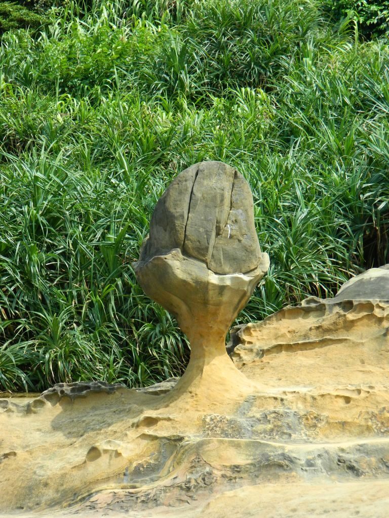 Камень "мороженное" в геопарке Тайваня